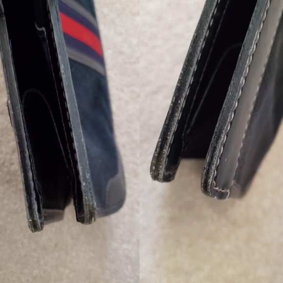 Vintage Gucci Blue Suede Handbag Purse Authentic - Picture 8 of 8